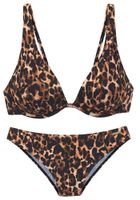 Bruno Banani Bikini  svijetlobež / zeleno smeđa / crna