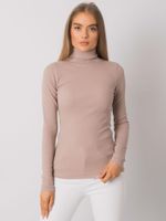 Damen Rollkragenpullover Fashionhunters Beige