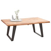 Ambia Home KONFERENČNÝ STOLÍK, čierna, farba akácie, drevo, kov, 115/70/45 cm
