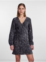 Grey women's sequin dress Pieces Kam - Women's