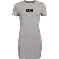 Calvin Klein ´96 LOUNGE-S/S DRESS Дамска пижама, сиво, размер