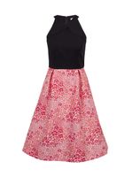 Orsay Pink-Black Women Floral Dress - Women
