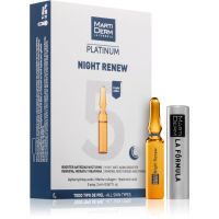 MartiDerm Platinum Night Renew Intensiv-Serum zur Förderung der Kollagenbildung 5x2 ml