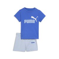 PUMA Minicats Essentials T-Shirt und Shorts Set Baby, Kleidung, Blau, 4-6M