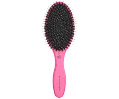 Oválna kefa na vlasy s diviačími a nylonovými štetinami Olivia Garden Expert Care Oval - ružová + darček zadarmo
