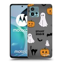 Silikónový čierny obal pre Motorola Moto G72 - Spooky season 2