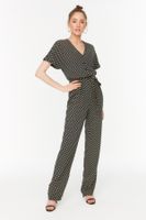 Trendyol Black Belted Patterned Woven Jumpsuit