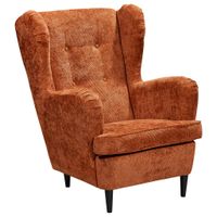 MID.YOU KRESLO UŠIAK, textil, terakotová