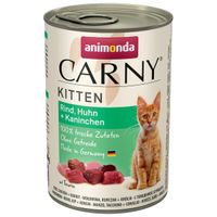 Konzerva ANIMONDA Carny Kitten hovězí + kuřecí + králík 400g