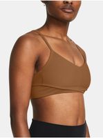 Hnědá dámská sportovní podprsenka Under Armour Meridian Rib Bralette