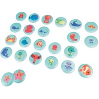 Janod Bath Memory Pairs für die Badewanne Sea Animals 2 y+ 24 St.