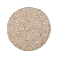 Kulaté prostírání Bergner Zea Unika pr. 38 cm / kukuřičné vlákno / béžová