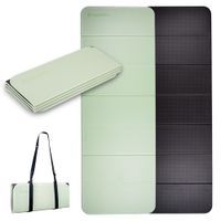 Skládací podložka na cvičení inSPORTline Misette 180x61x0,8 cm matcha zeleno-černá