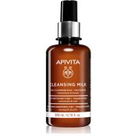 Apivita Cleansing Milk Face & Eyes čistilno mleko 3 v 1 za obraz in oči 200 ml