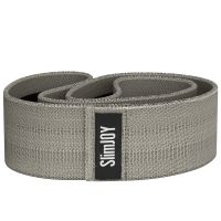 SlimJOY Fit Band - banda elastică pentru fitness  - gri