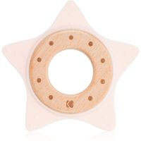 Kikkaboo Silicone and Wood Teether Star прорізувач Pink 1 кс