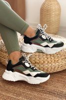 DARK SEER Women's Black and White Sneakers