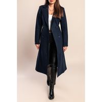 Elegantan Dugi Kaput Na Gumbe, Tamno Plave Boje