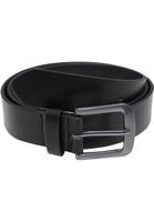 Belt made of lightweight synthetic leather in black/silver colour