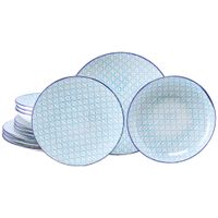 Creatable JEDÁLENSKÝ SERVIS Mediterran Blau 12-dielne