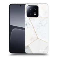 Silikónový čierny obal pre Xiaomi 13 Pro - White tile