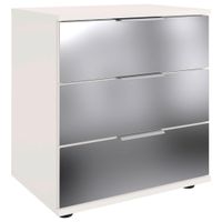 MID.YOU NOČNÝ STOLÍK, číra, biela, 52/58/38 cm