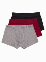 Ombre Clothing 3 db-os Boxeralsó szett Szürke