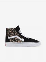 Vans Black Womens Floral Ankle Sneakers with Suede Details V - Women