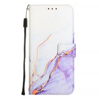 ART MARBLE Ovitek denarnice za Honor Magic7 Lite 5G WHITE PURPLE