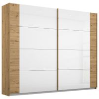 Rauch Möbel SKŘÍŇ S POSUVNÝMI DVEŘMI, bílá, dub artisan, 226/210/62 cm