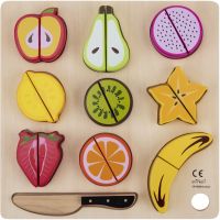 eliNeli Cutting Fruits нарізані фрукти з деревини 18m+ 9 кс