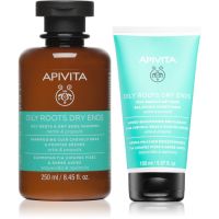 Apivita Oily Roots & Dry Ends set za mastno lasišče in suhe konice