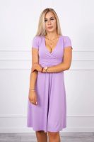 Kesi Dress cut under the bust, long sleeve, short sleeve purple