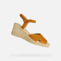 Yellow women's sandals Geox Gelsa Low - Women's