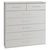 MID.YOU KOMODA, bílá, 91/106/40 cm