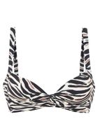 LASCANA Bikini gornji dio  boja pijeska / smeđa / crna