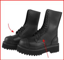 schuhe BRANDIT - 14-loch - Plateau Phantom - BESCHÄDIGT 39