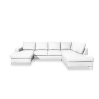 MID.YOU SEDACÍ SOUPRAVA, kůže, bílá