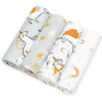 T-TOMI Cloth Diapers Unicorns текстильні підгузки 76x76 cm 4 кс