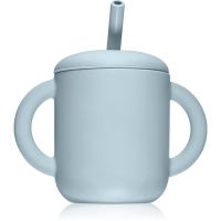 Mushie Training Cup with Straw чашка з трубочкою Powder-blue 175 мл