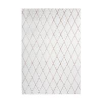 KOBEREC S VYSOKÝM VLASOM, 160/230 cm, biela