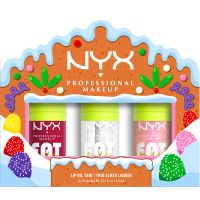 NYX Professional Makeup Gingerbaddie Land Fat Oil zestaw upominkowy do ust