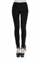 ženske hlače DEVIL FASHION - Luna Patterned Gothic S