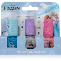 Disney Frozen Peel-off Nail Polish Set комплект лак за нокти за деца Blue, White, Pink 3x5 мл.