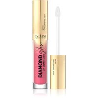 Eveline Cosmetics Diamond Glow Glitzer-Lipgloss mit Hyaluronsäure Farbton 09 Peach Dream 4,5 ml