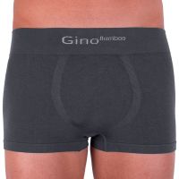 Men's boxers Gino seamless bamboo gray