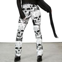 Damen Leggings KILLSTAR - Plentiful Reap - schwarz & weiß S
