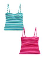 Next Tankini top  plava / azur / roza / prljavo roza / bijela