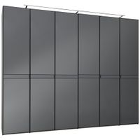 Dieter Knoll SKRIŇA S OTOČNÝMI DVERAMI, antracitová, 298/240/63 cm