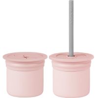Minikoioi Sip+Snack Set Geschirrset für Kinder Pinky Pink / Powder Grey 1 St.